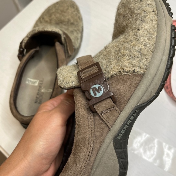 Merrell Encore Groove Wool Brown Clogs Mules size 6 Gorpcore Utility Outdoor - Picture 5 of 11